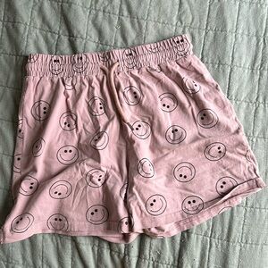 Lavender smiley shorts